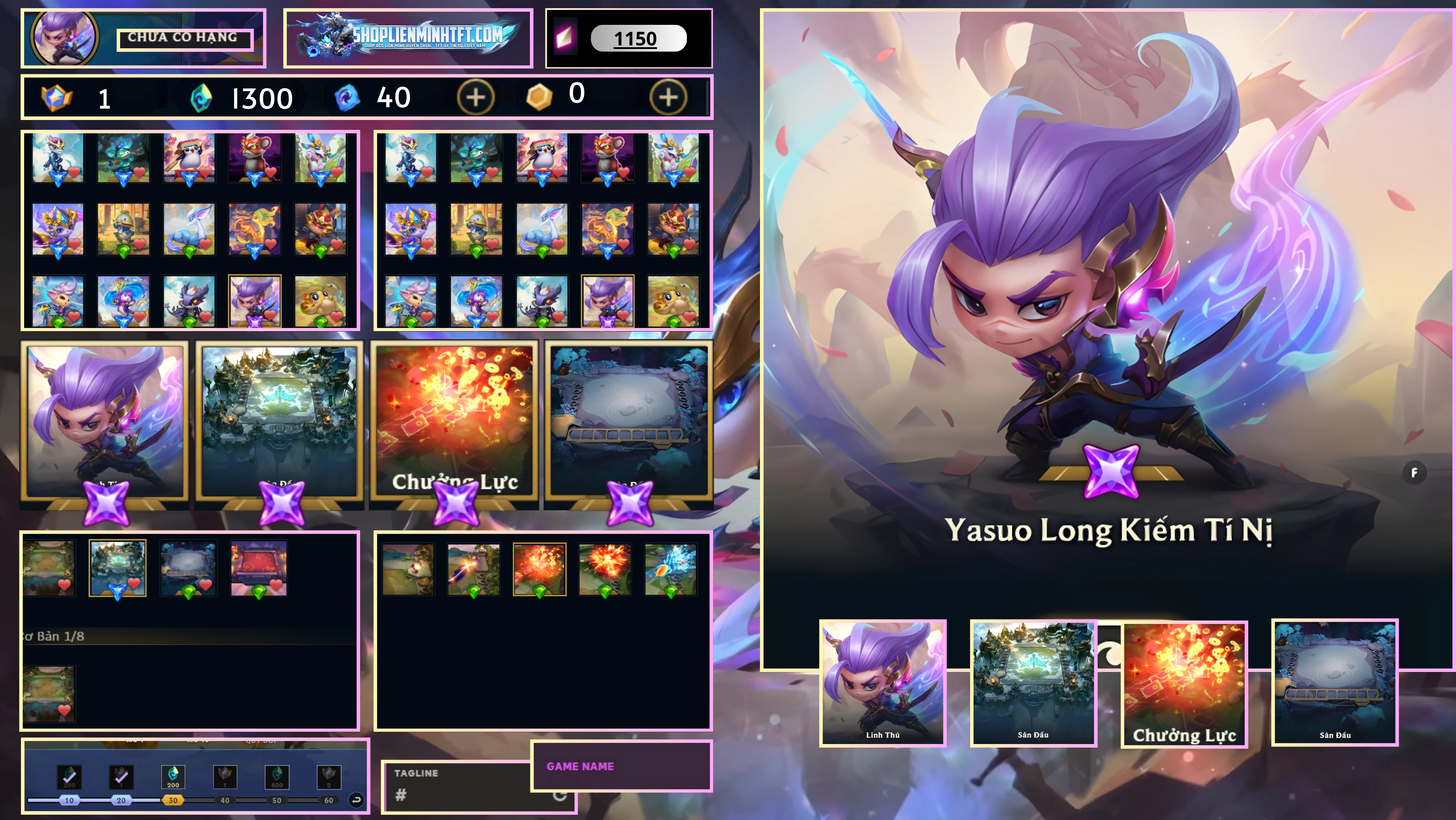 - Yasuo Long Kiếm Tí Nị  - Sàn Chưởng
