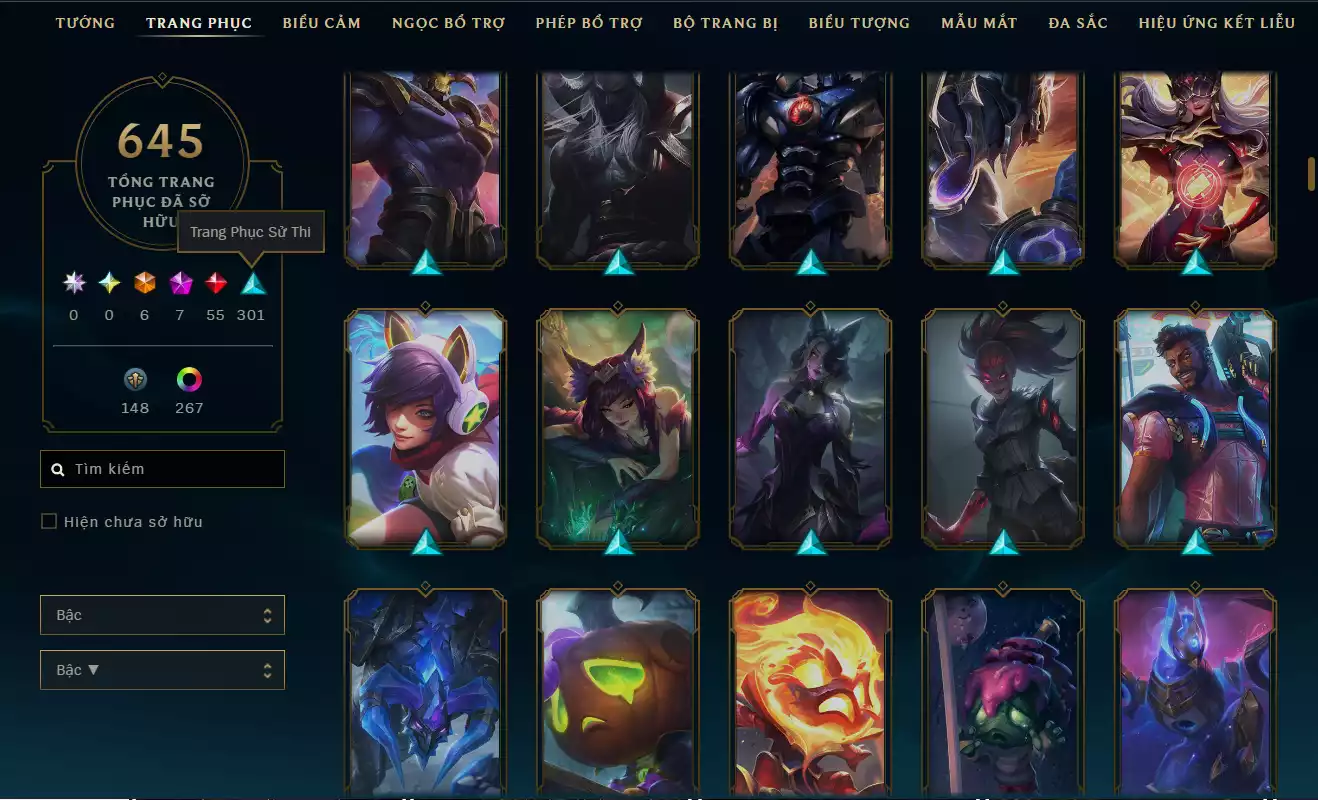 Ảnh LOL ĐẸP Rank Đơn Bạc 2   - Rất Nhiều Khung Đẹp 645 Skin - Lv 627 - Full Tướng - Nhiều Hàng Hiệu Đa Sắc 273 - Còn Đổi Tên TFT - Đủ Chơi Thông Tin Hỗ Trợ Đầy Đủ - Bảo Hành 100%