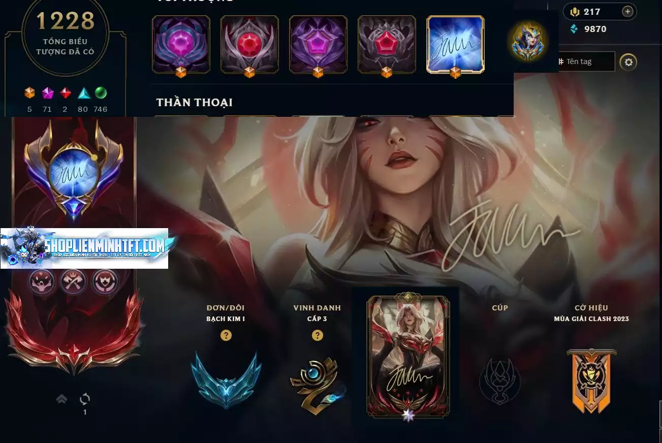 LOL TFT VIP  Rank Đơn Bạch Kim - Rất Nhiều Khung Đẹp  1747 Skin - Lv 730 - Full Tướng - Nhiều Hàng Hiệu Đa Sắc 697 - Còn Đổi Tên  TFT - TFT VIP Như Ảnh  Thông Tin Hỗ Trợ Đầy Đủ - Bảo Hành 100%