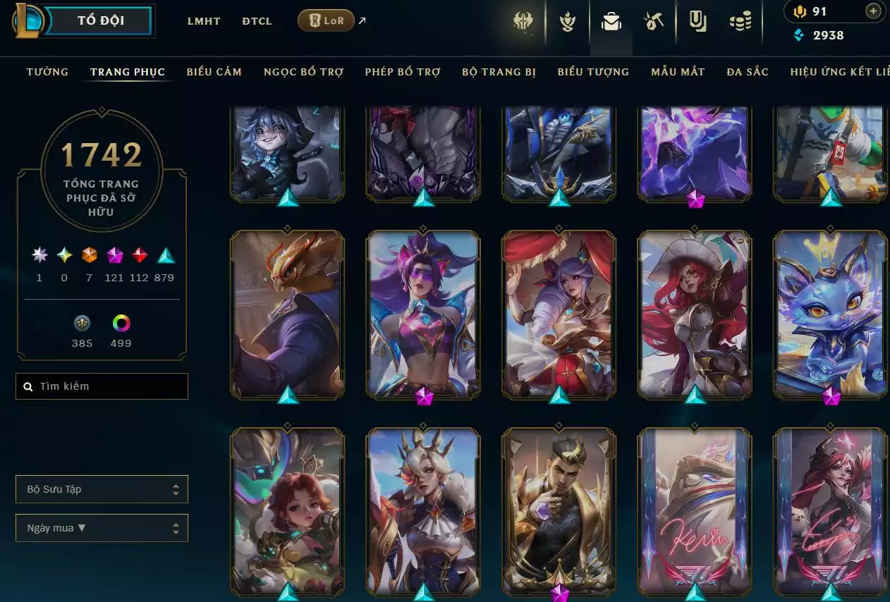 Ảnh LOL TFT VIP  Rank Đơn Bạch Kim - Rất Nhiều Khung Đẹp  1742 Skin - Lv 730 - Full Tướng - Nhiều Hàng Hiệu Đa Sắc 500 - Còn Đổi Tên  TFT - TFT VIP Như Ảnh  Thông Tin Hỗ Trợ Đầy Đủ - Bảo Hành 100%