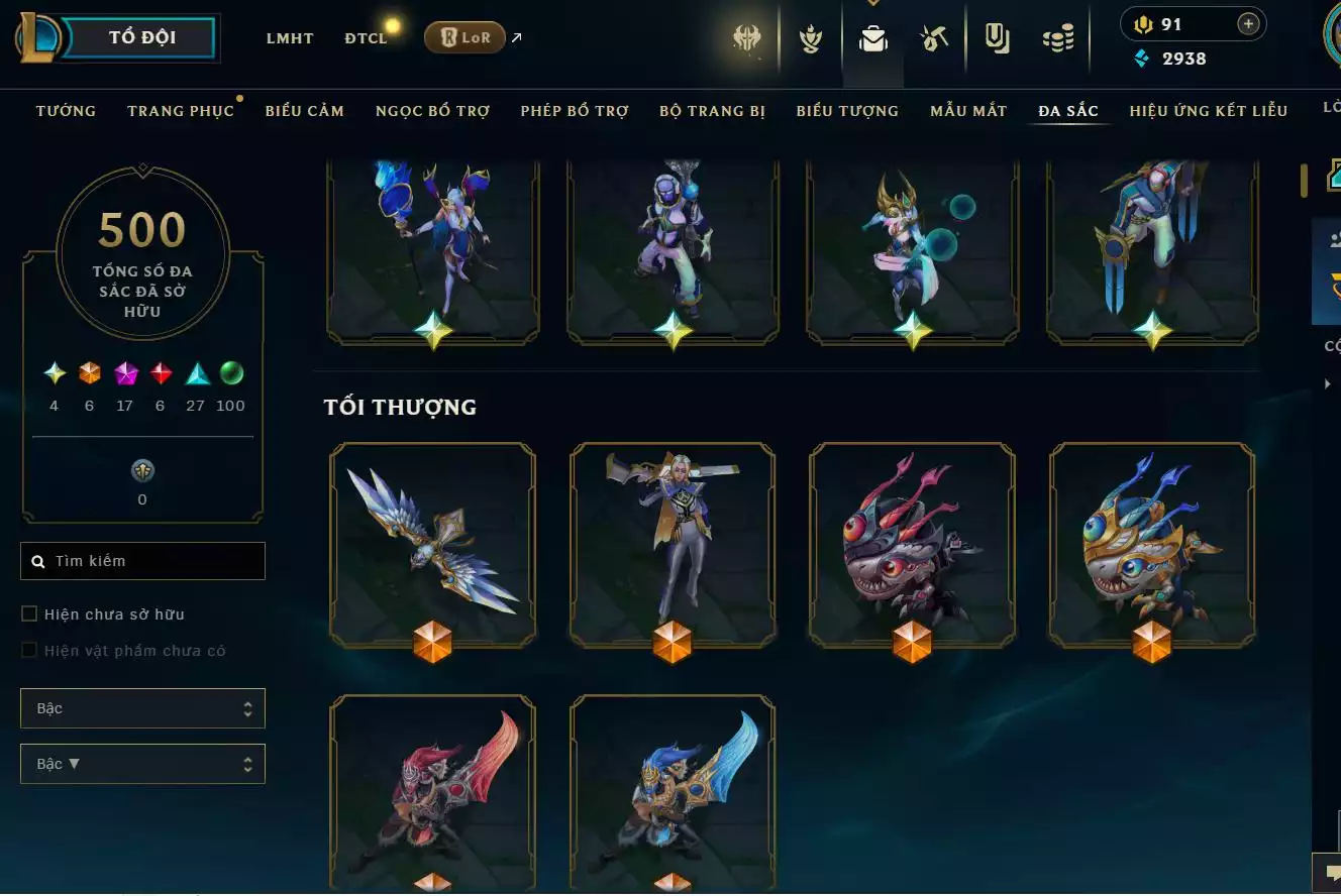 Ảnh LOL TFT VIP  Rank Đơn Bạch Kim - Rất Nhiều Khung Đẹp  1742 Skin - Lv 730 - Full Tướng - Nhiều Hàng Hiệu Đa Sắc 500 - Còn Đổi Tên  TFT - TFT VIP Như Ảnh  Thông Tin Hỗ Trợ Đầy Đủ - Bảo Hành 100%