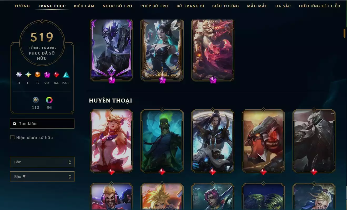Ảnh LOL TFT VIP  SKIN LEE SIN THIÊN CUNG THẦN LONG HÀNG HIỆU Rank Đơn Đồng - Rất Nhiều Khung Đẹp  519 Skin - Lv 311 - Full Tướng - Nhiều Hàng Hiệu Đa Sắc 66 - Còn Đổi Tên  TFT - TFT VIP Như Ảnh  Thông Tin Hỗ Trợ Đầy Đủ - Bảo Hành 100%