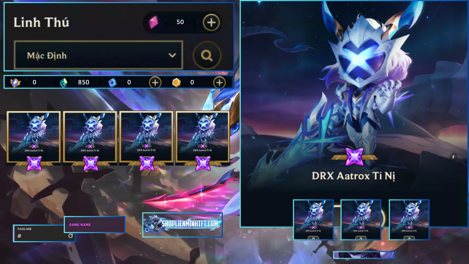 AATROX DRX TÍ NỊ ACC CLONE