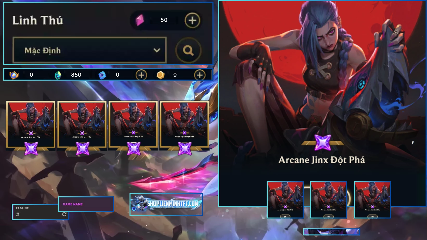 JINX XUẤT TRẦN ACADEMY CLONE