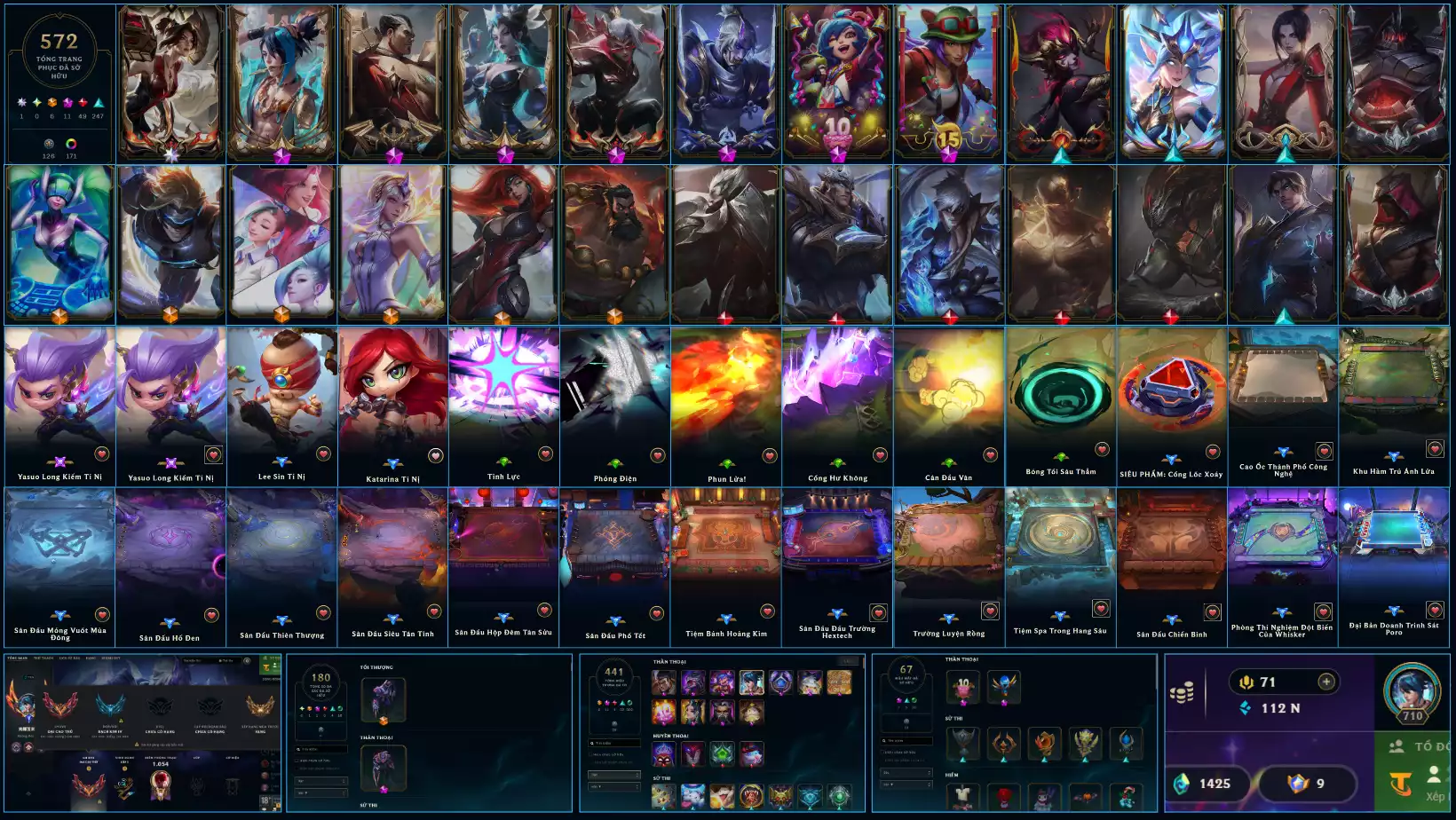 FLEX RANK ĐẠI CAO THỦ 218 ĐIỂM / ĐƠN BẠCH KIM 4 LV 710 - KAI&#039;SA HUYỀN THOẠI TRỖI DẬY 572 SKIN 11 SKIN TÍM 13 KHUNG FULL TƯỚNG 180 ĐA SẮC ( ĐA SẮC ZED HH TỐI THƯỢNG - THẦN THOẠI ) ĐTCL DƯ 9 HUY CHƯƠNG- YASUO LONG KIẾM +15 SÀN PLUE NHIỀU PET ĐẸP KHÁC SÂN CHƯỞNG VÀ CỔNG DỊCH CHUYỂN ĐẸP