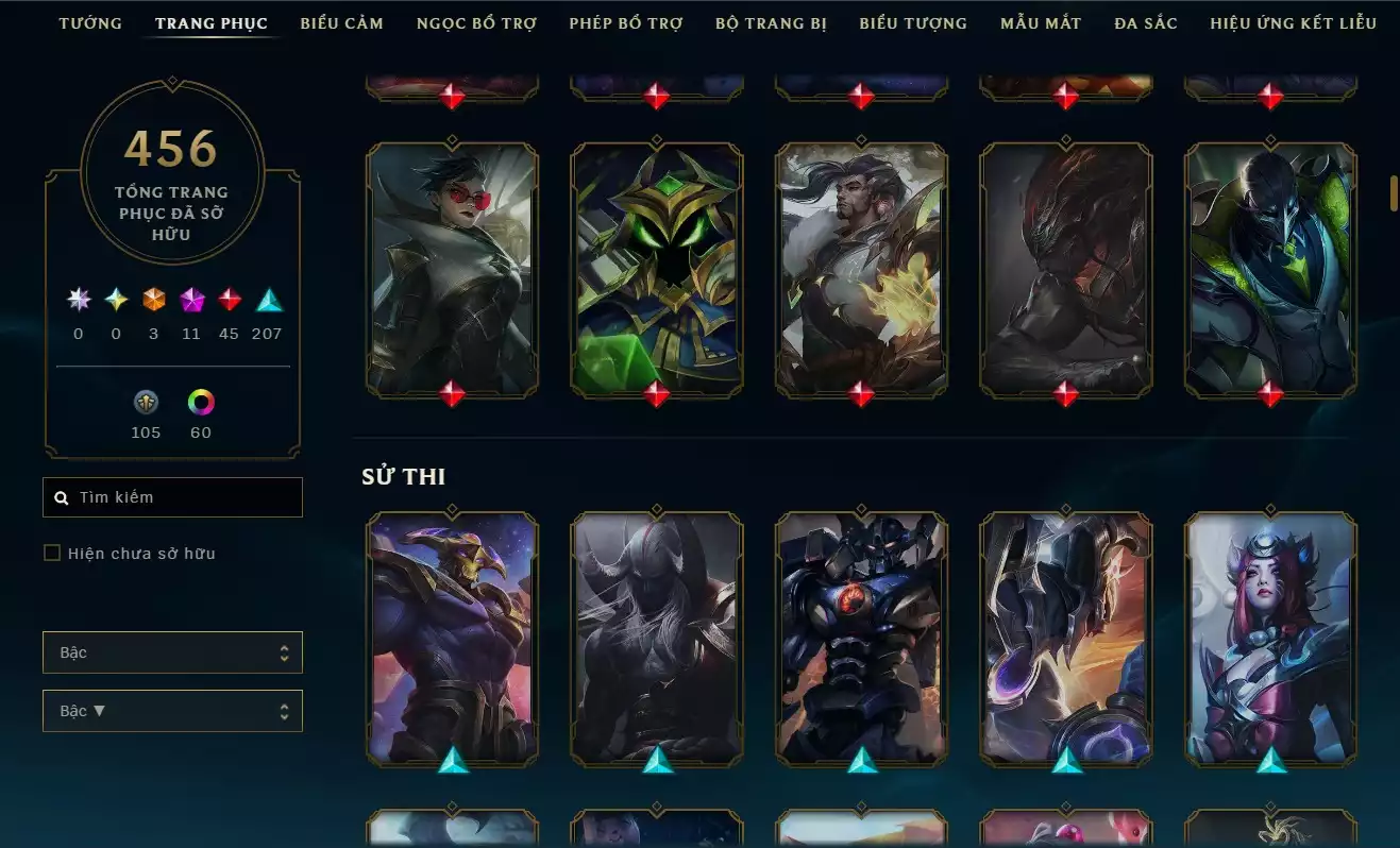 Ảnh 🎮 TÀI KHOẢN LOL + TFT GIÁ RẺ - FULL SKIN VIP 🎮 🔥 456 SKIN - NHIỀU SKIN HÀNG HIỆU - ĐÃ CÓ KHUNG! 🔥