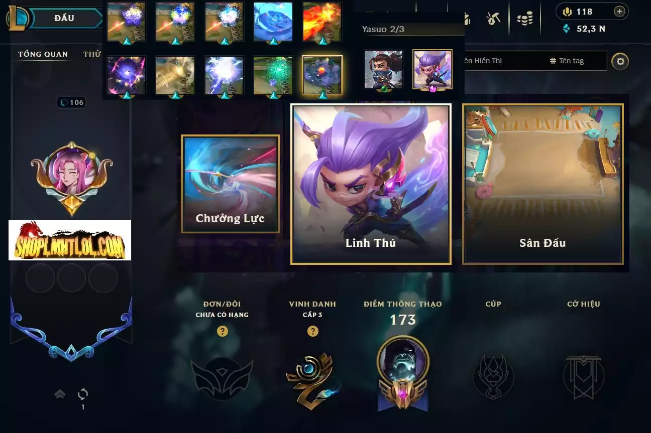 Yasuo Long Kiếm Tí Nị + Chưởng