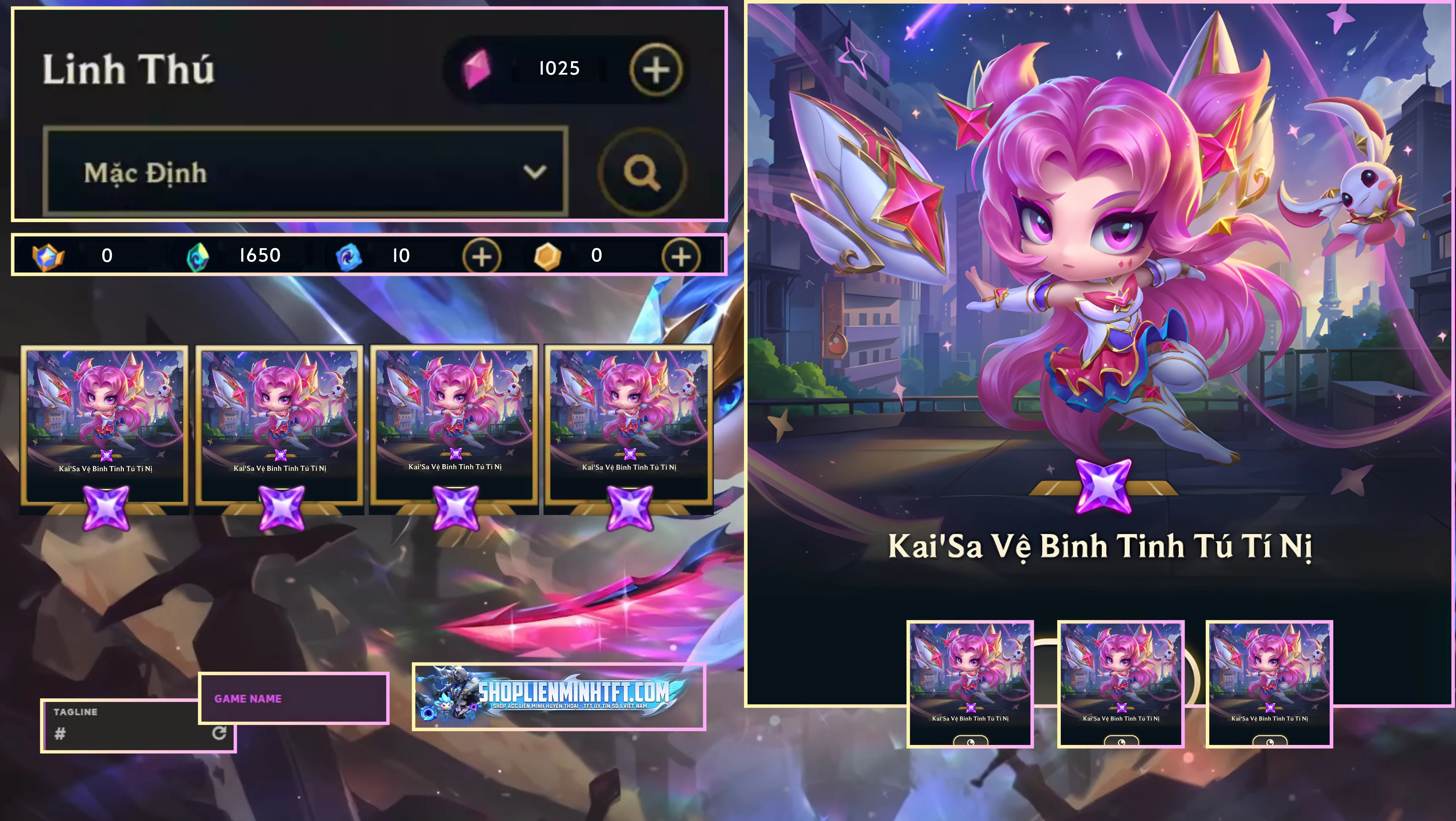 KAISA VỆ BINH TINH TÚ TÍ NỊ CLONE