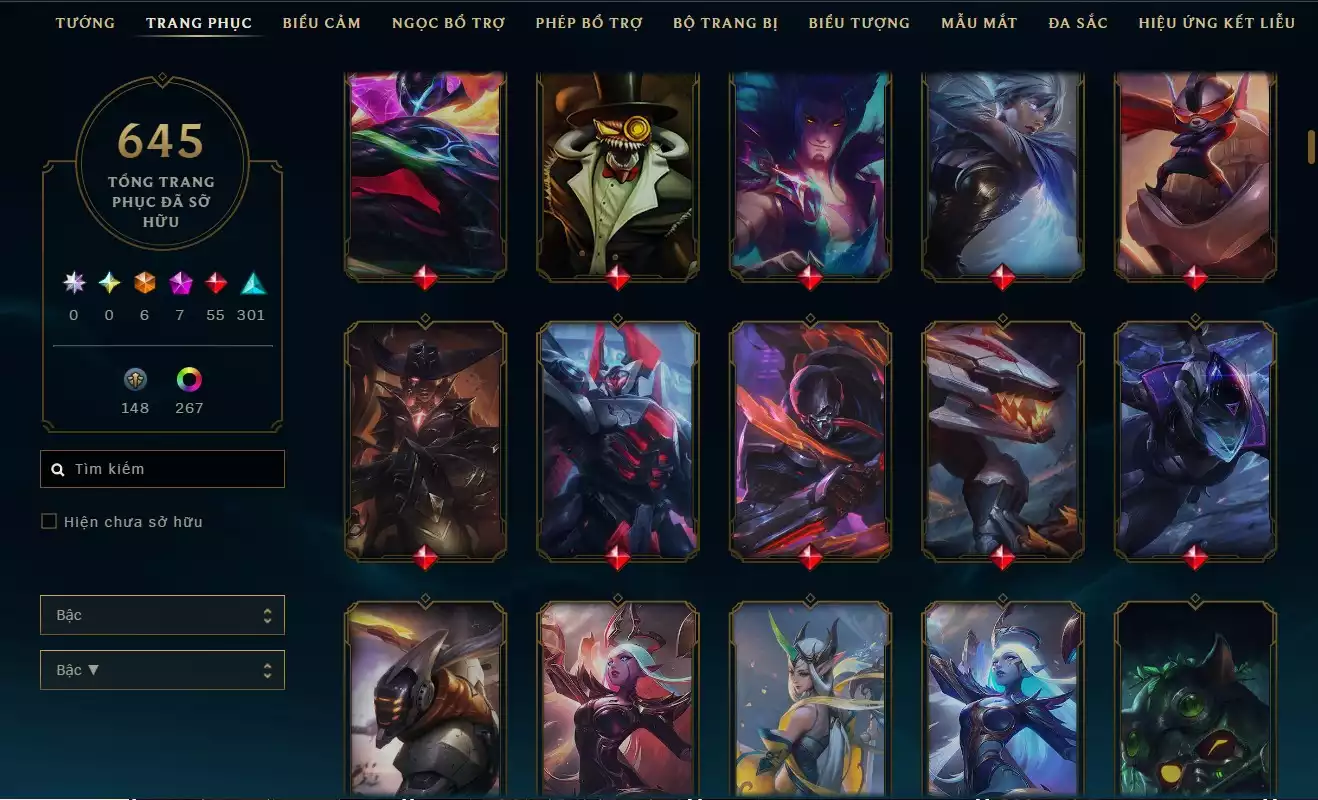 Ảnh LOL ĐẸP Rank Đơn Bạc 2   - Rất Nhiều Khung Đẹp  645 Skin - Lv 627 - Full Tướng - Nhiều Hàng Hiệu Đa Sắc 273 - Còn Đổi Tên  TFT - Đủ Chơi