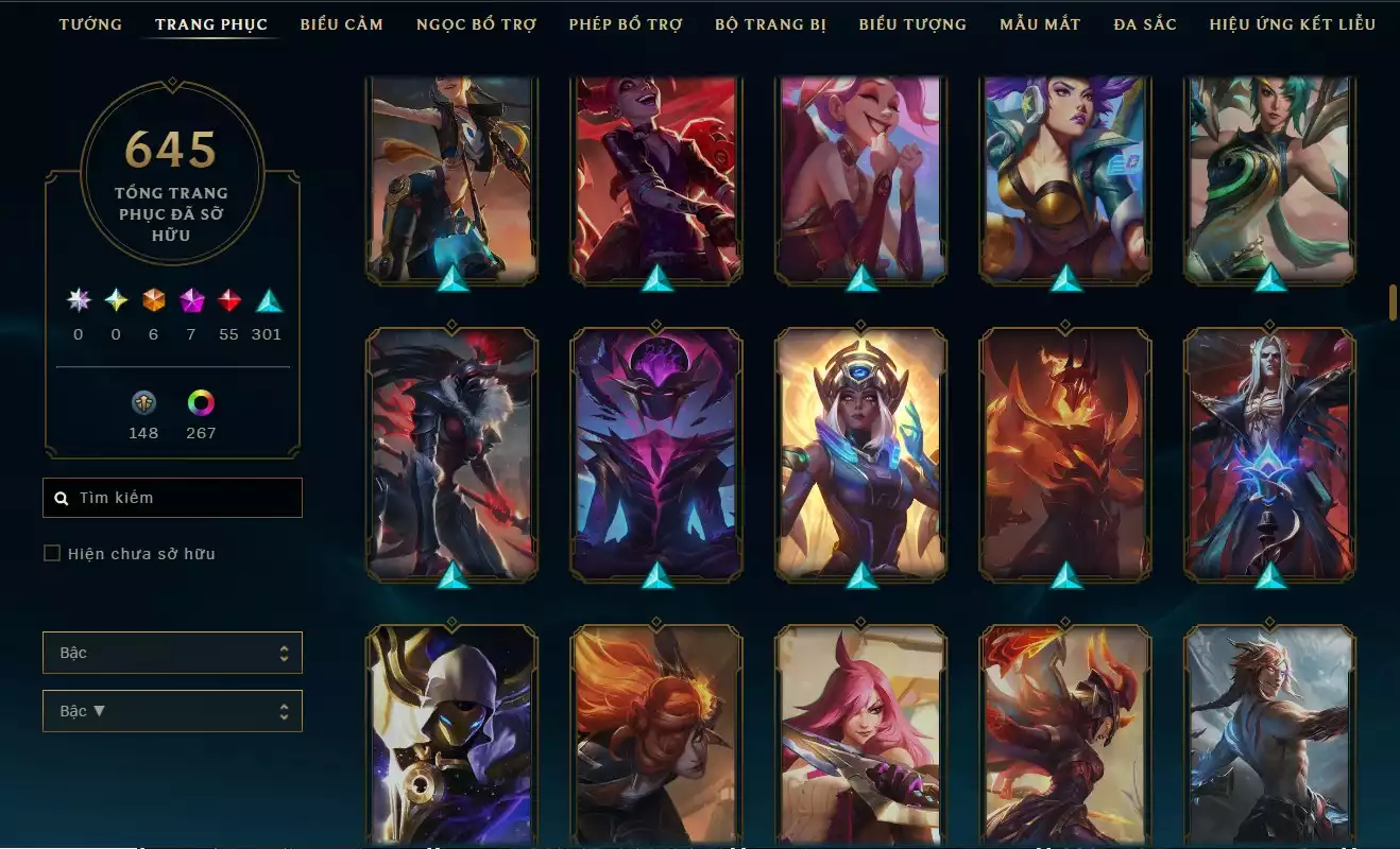 Ảnh LOL ĐẸP Rank Đơn Bạc 2   - Rất Nhiều Khung Đẹp  645 Skin - Lv 627 - Full Tướng - Nhiều Hàng Hiệu Đa Sắc 273 - Còn Đổi Tên  TFT - Đủ Chơi