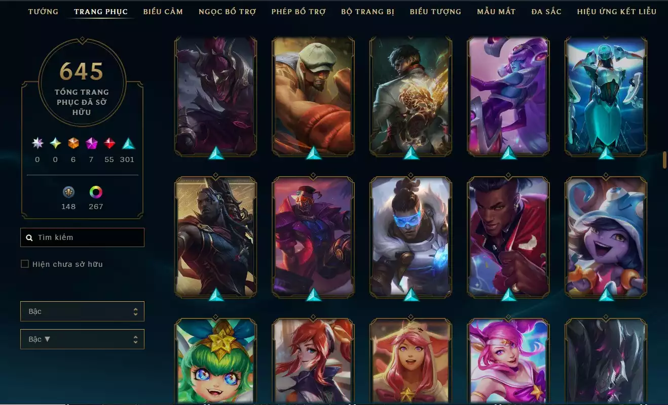 Ảnh LOL ĐẸP Rank Đơn Bạc 2   - Rất Nhiều Khung Đẹp  645 Skin - Lv 627 - Full Tướng - Nhiều Hàng Hiệu Đa Sắc 273 - Còn Đổi Tên  TFT - Đủ Chơi