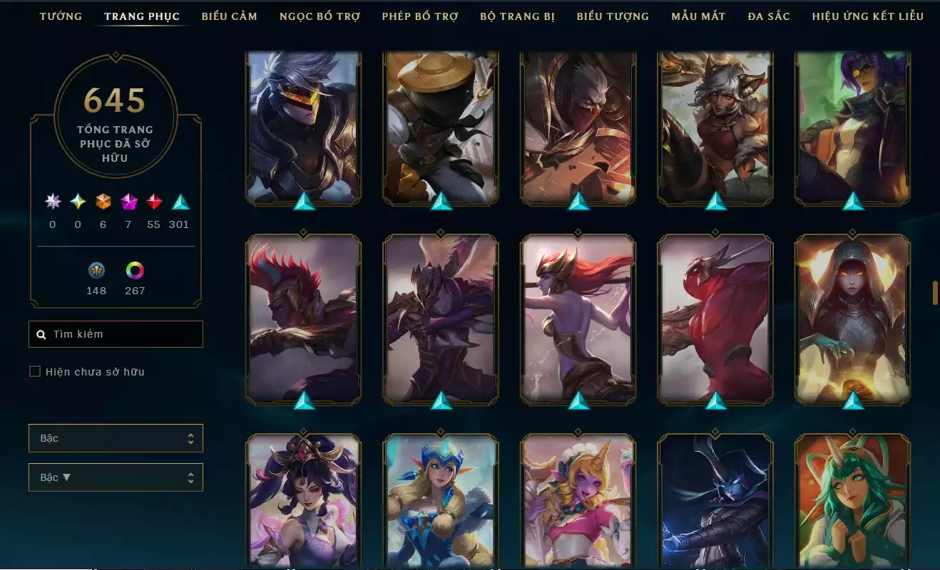 Ảnh LOL ĐẸP Rank Đơn Bạc 2   - Rất Nhiều Khung Đẹp  645 Skin - Lv 627 - Full Tướng - Nhiều Hàng Hiệu Đa Sắc 273 - Còn Đổi Tên  TFT - Đủ Chơi