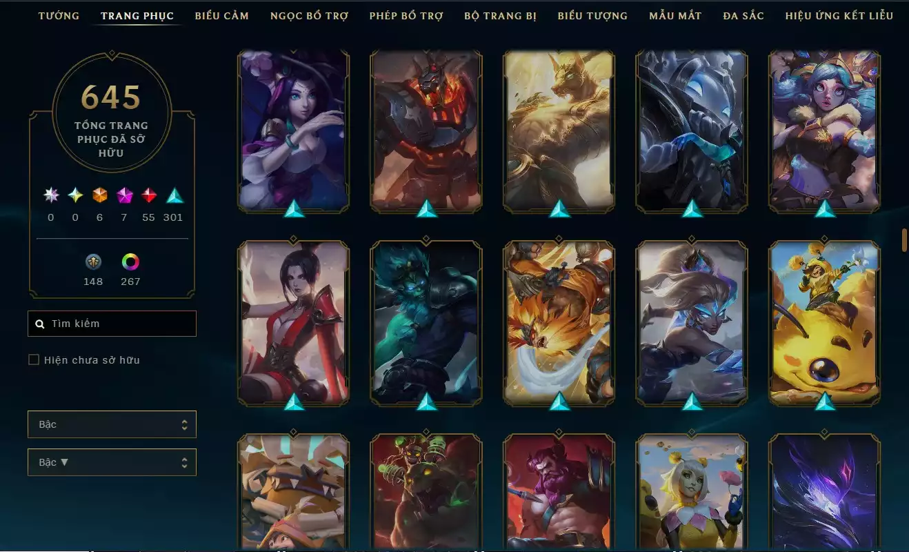 Ảnh LOL ĐẸP Rank Đơn Bạc 2   - Rất Nhiều Khung Đẹp  645 Skin - Lv 627 - Full Tướng - Nhiều Hàng Hiệu Đa Sắc 273 - Còn Đổi Tên  TFT - Đủ Chơi