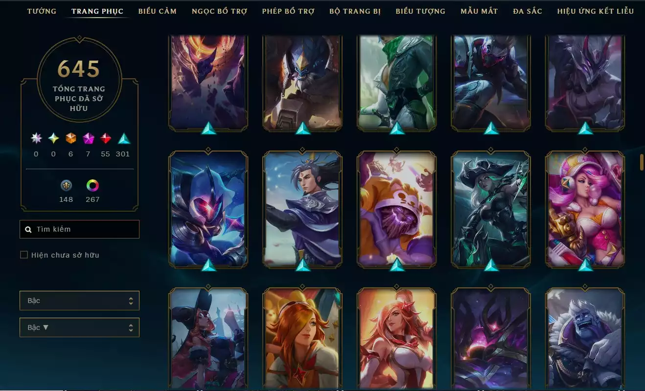 Ảnh LOL ĐẸP Rank Đơn Bạc 2   - Rất Nhiều Khung Đẹp  645 Skin - Lv 627 - Full Tướng - Nhiều Hàng Hiệu Đa Sắc 273 - Còn Đổi Tên  TFT - Đủ Chơi