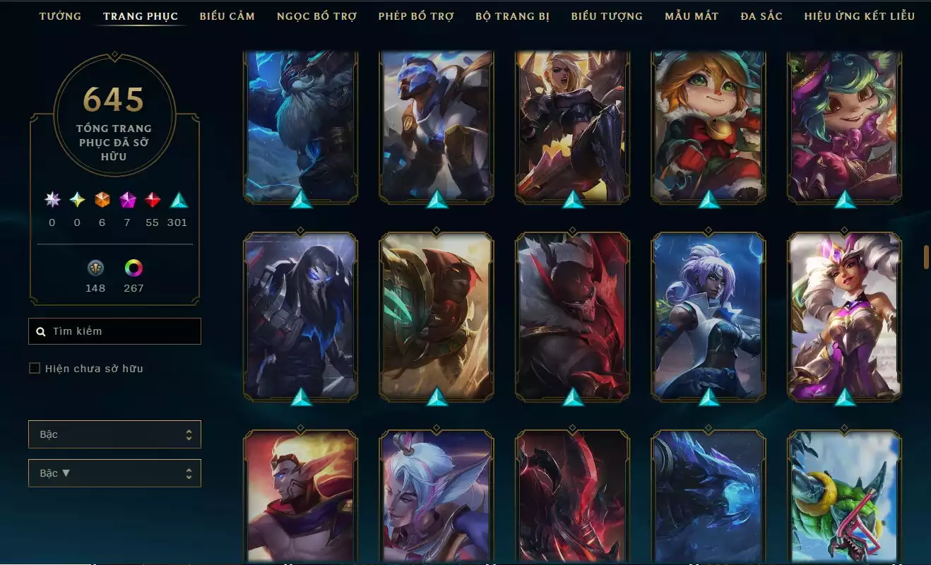 Ảnh LOL ĐẸP Rank Đơn Bạc 2   - Rất Nhiều Khung Đẹp  645 Skin - Lv 627 - Full Tướng - Nhiều Hàng Hiệu Đa Sắc 273 - Còn Đổi Tên  TFT - Đủ Chơi