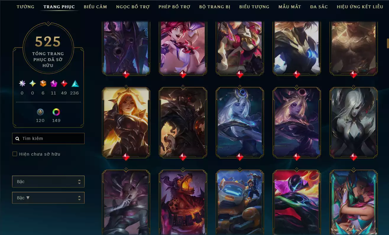 Ảnh LOL VIP TFT ĐỦ CHƠI - 8 HÀNG HIỆU  - RANK Bạc Rất Nhiều Khung Đẹp 525 Skin - Lv 672  - Full Tướng Nhiều Hàng Hiệu Đa Sắc 152 - Còn Đổi Tên TFT  - TFT VIP Như Ảnh Thông Tin Hỗ Trợ Đầy Đủ - Bảo Hành 100%