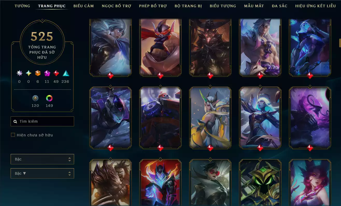 Ảnh LOL VIP TFT ĐỦ CHƠI - 8 HÀNG HIỆU  - RANK Bạc Rất Nhiều Khung Đẹp 525 Skin - Lv 672  - Full Tướng Nhiều Hàng Hiệu Đa Sắc 152 - Còn Đổi Tên TFT  - TFT VIP Như Ảnh Thông Tin Hỗ Trợ Đầy Đủ - Bảo Hành 100%