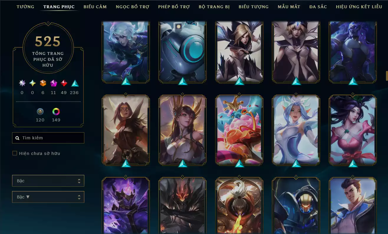 Ảnh LOL VIP TFT ĐỦ CHƠI - 8 HÀNG HIỆU  - RANK Bạc Rất Nhiều Khung Đẹp 525 Skin - Lv 672  - Full Tướng Nhiều Hàng Hiệu Đa Sắc 152 - Còn Đổi Tên TFT  - TFT VIP Như Ảnh Thông Tin Hỗ Trợ Đầy Đủ - Bảo Hành 100%