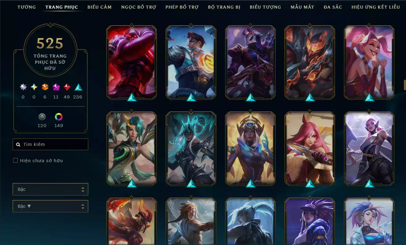 Ảnh LOL VIP TFT ĐỦ CHƠI - 8 HÀNG HIỆU  - RANK Bạc Rất Nhiều Khung Đẹp 525 Skin - Lv 672  - Full Tướng Nhiều Hàng Hiệu Đa Sắc 152 - Còn Đổi Tên TFT  - TFT VIP Như Ảnh Thông Tin Hỗ Trợ Đầy Đủ - Bảo Hành 100%