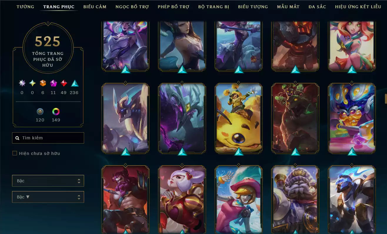 Ảnh LOL VIP TFT ĐỦ CHƠI - 8 HÀNG HIỆU  - RANK Bạc Rất Nhiều Khung Đẹp 525 Skin - Lv 672  - Full Tướng Nhiều Hàng Hiệu Đa Sắc 152 - Còn Đổi Tên TFT  - TFT VIP Như Ảnh Thông Tin Hỗ Trợ Đầy Đủ - Bảo Hành 100%