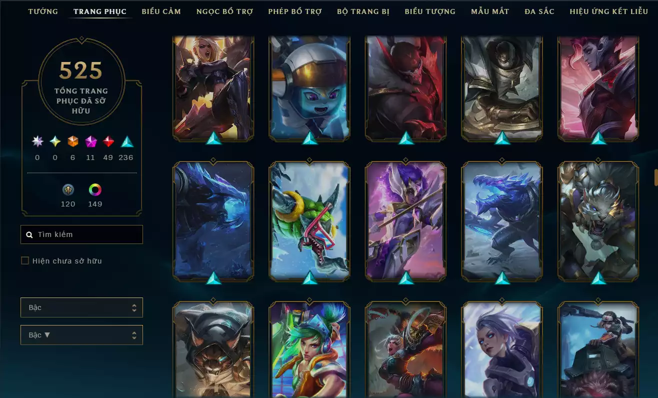 Ảnh LOL VIP TFT ĐỦ CHƠI - 8 HÀNG HIỆU  - RANK Bạc Rất Nhiều Khung Đẹp 525 Skin - Lv 672  - Full Tướng Nhiều Hàng Hiệu Đa Sắc 152 - Còn Đổi Tên TFT  - TFT VIP Như Ảnh Thông Tin Hỗ Trợ Đầy Đủ - Bảo Hành 100%